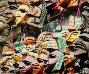 yapboz Maya maskesi
